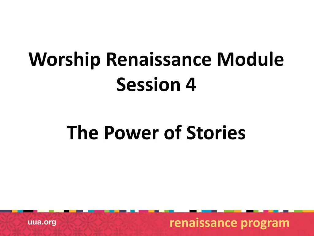 worship renaissance module session 4