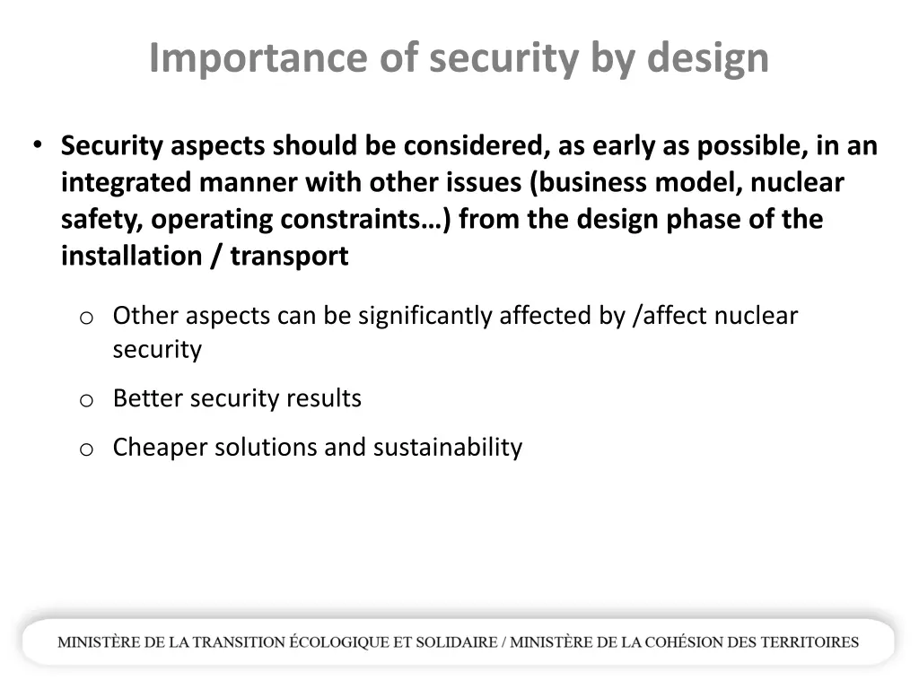 importance of security by design