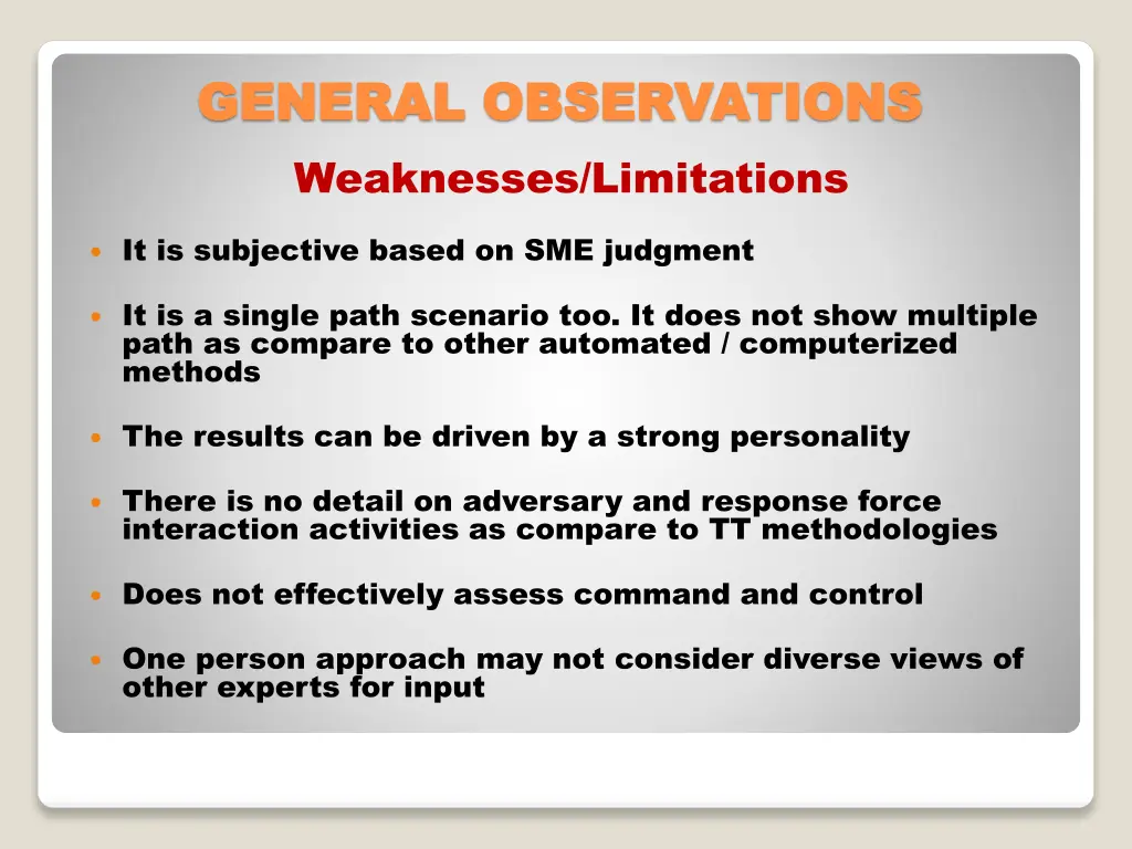 general observations general observations