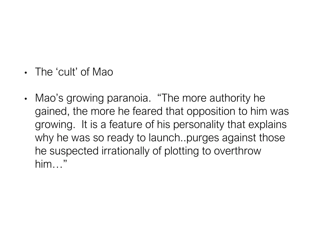 the cult of mao