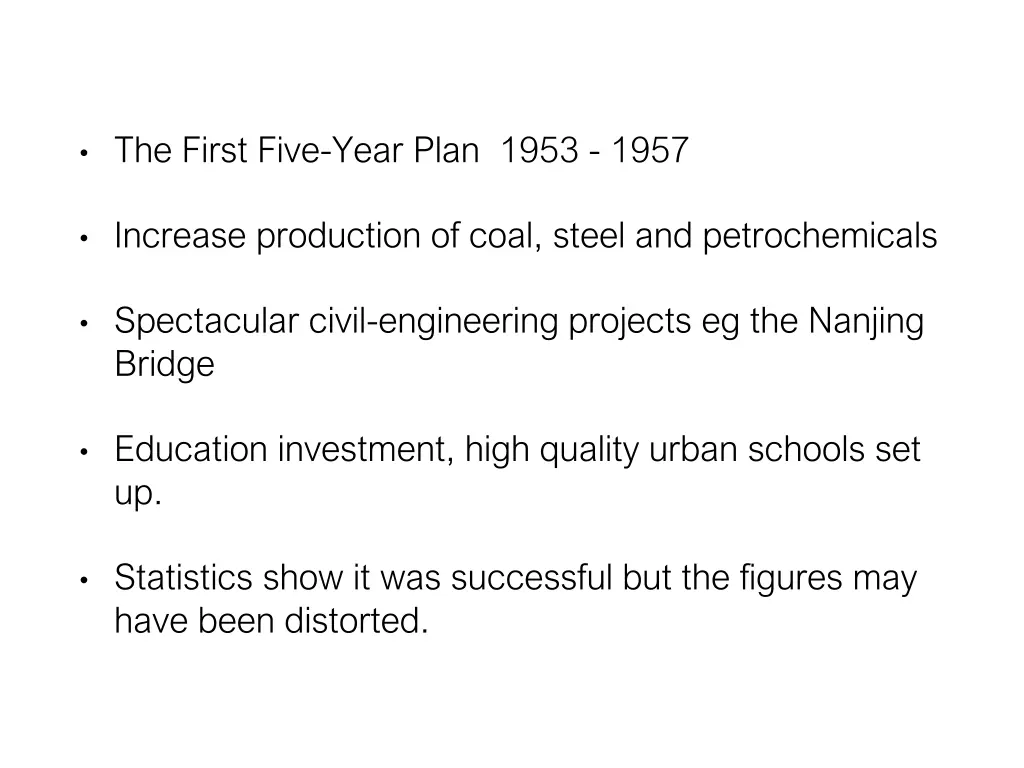 the first five year plan 1953 1957