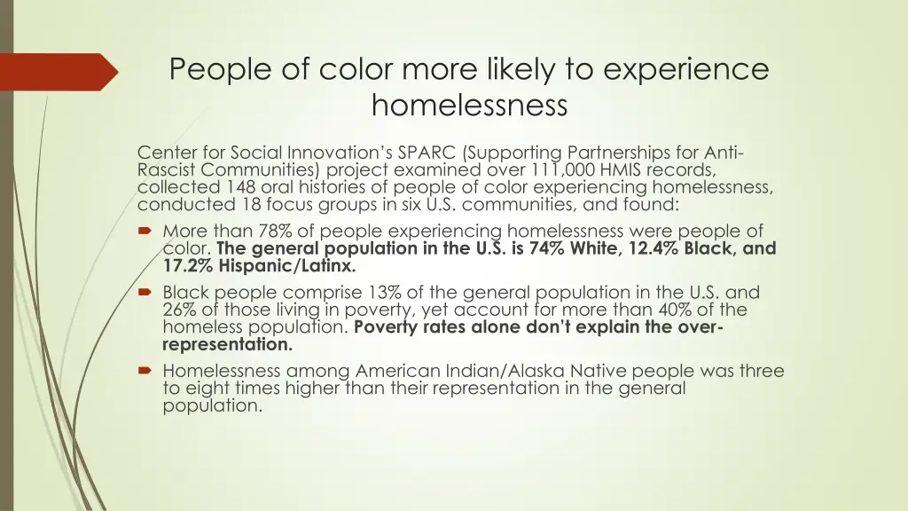 people of color more likely to experience