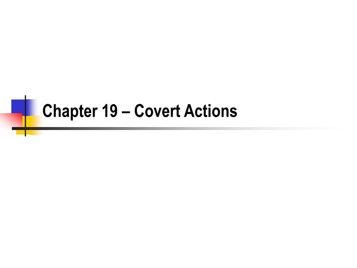 chapter 19 covert actions