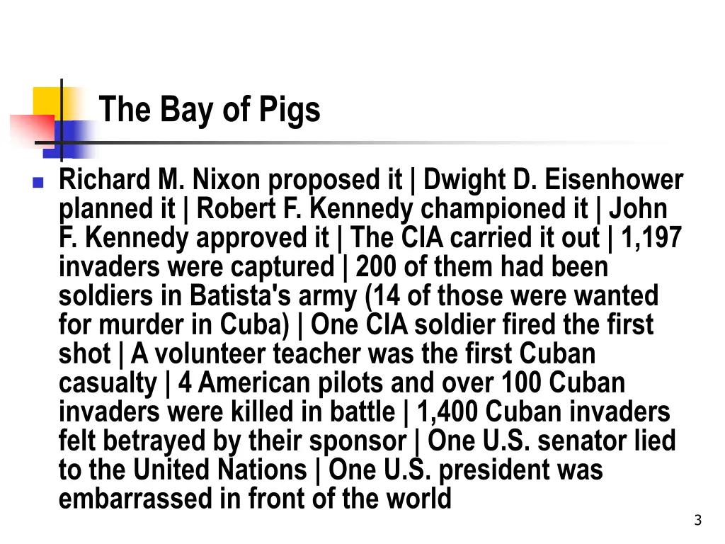 the bay of pigs