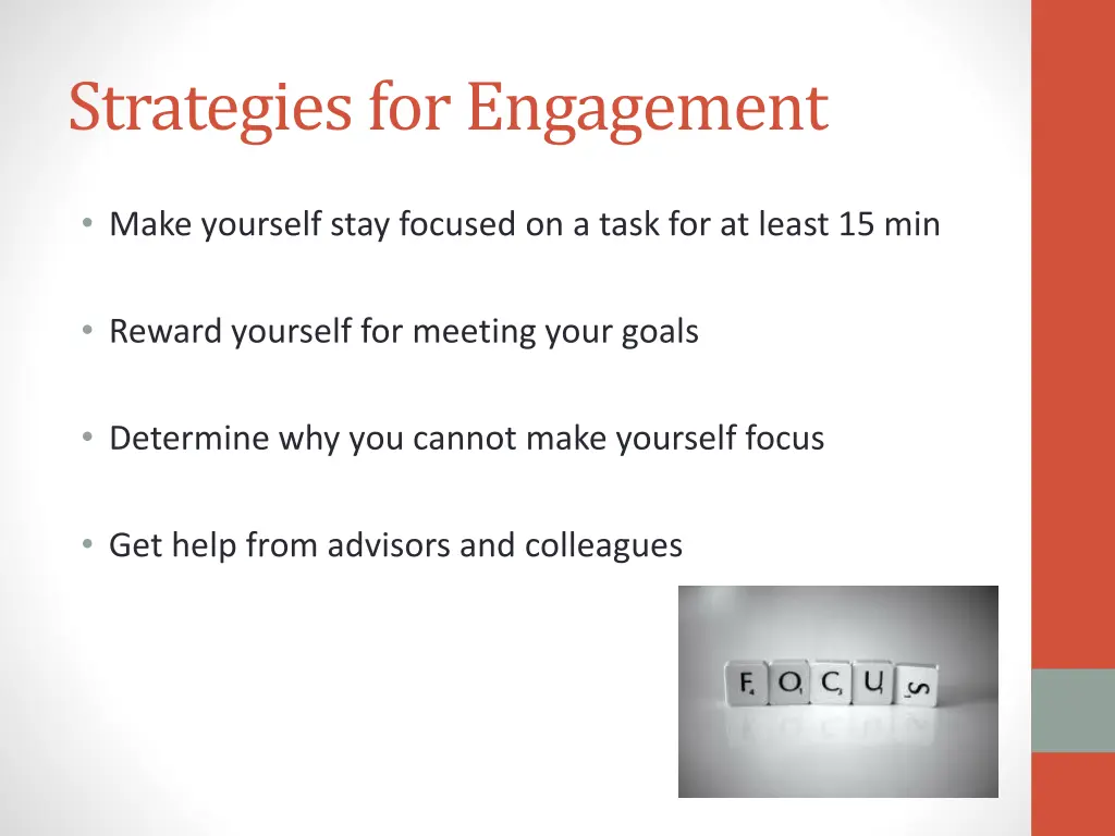 strategies for engagement