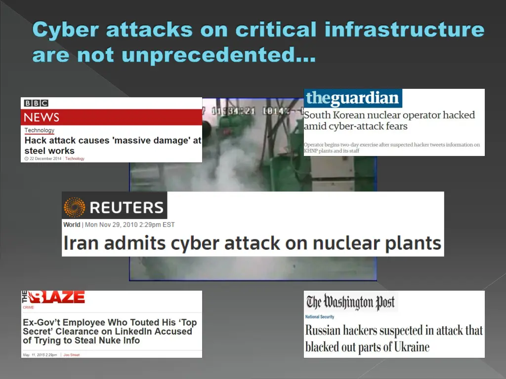 cyber attacks on critical infrastructure cyber