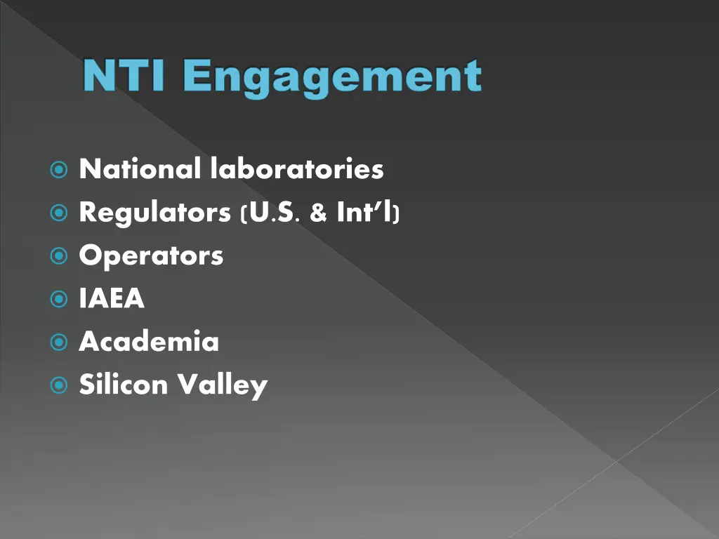 nti engagement