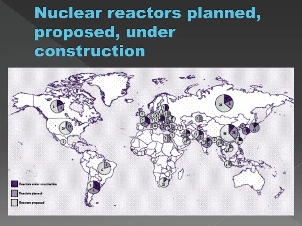 nuclear reactors planned proposed under