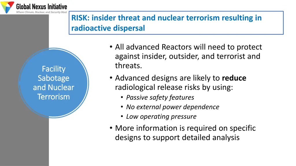 risk insider threat and nuclear terrorism