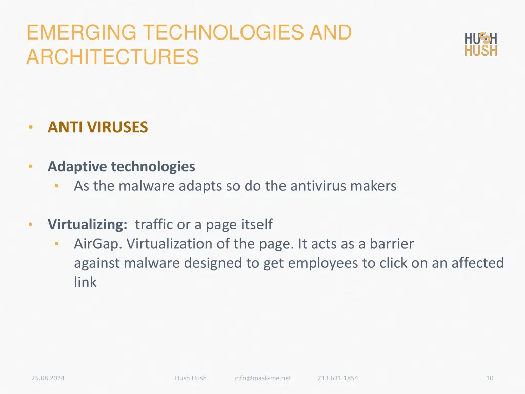 emerging technologies and architectures