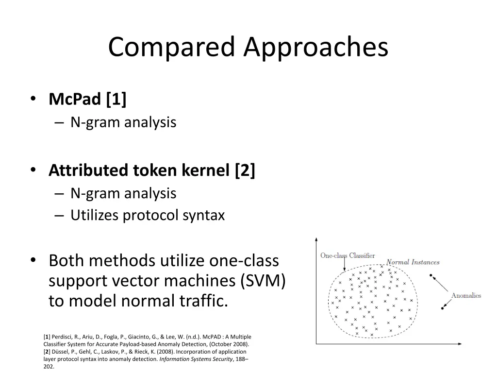 compared approaches