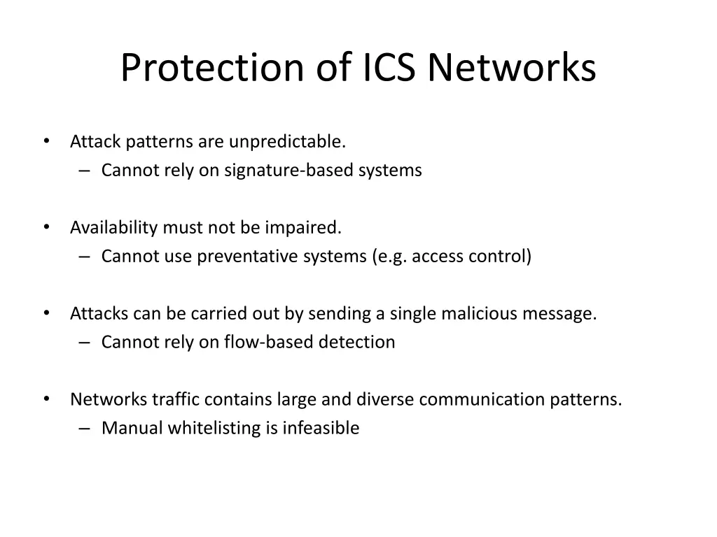 protection of ics networks