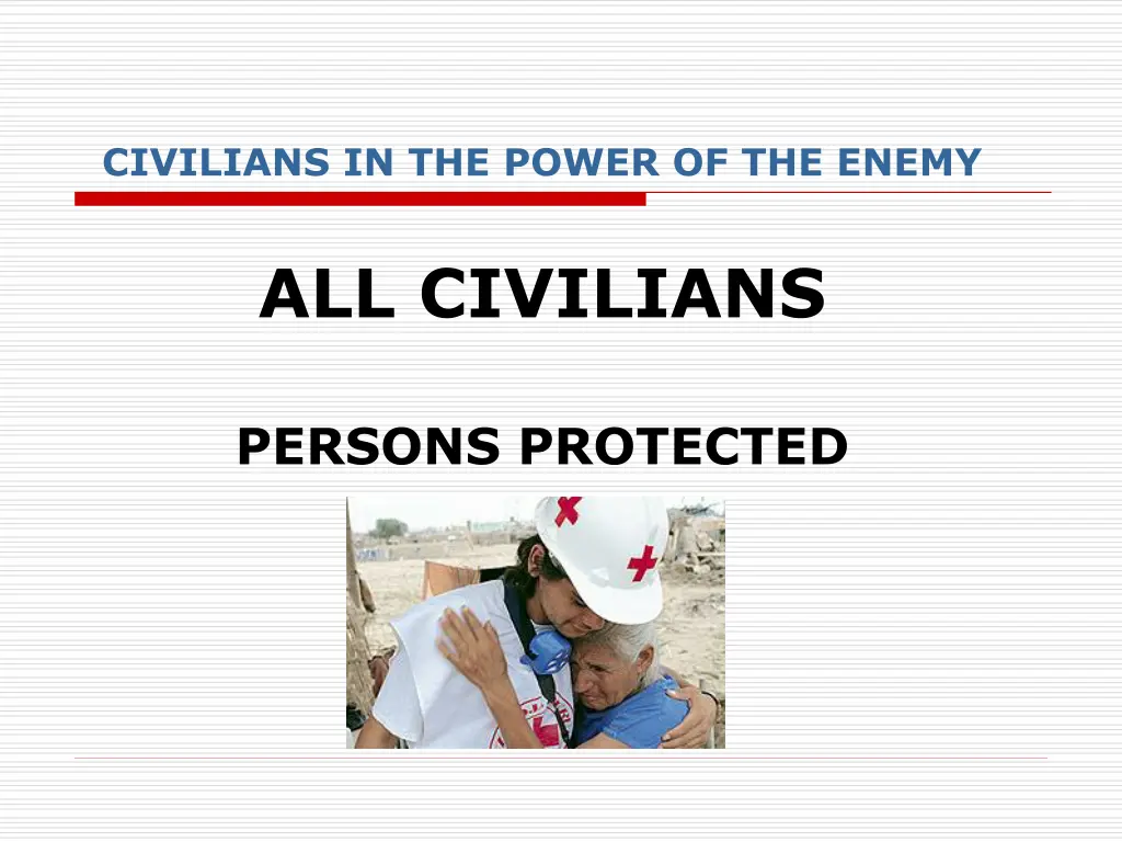 civilians in the power of the enemy