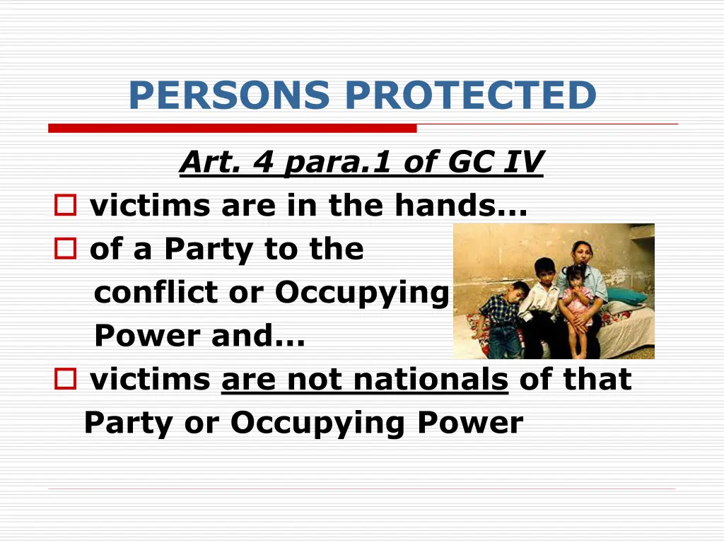 persons protected