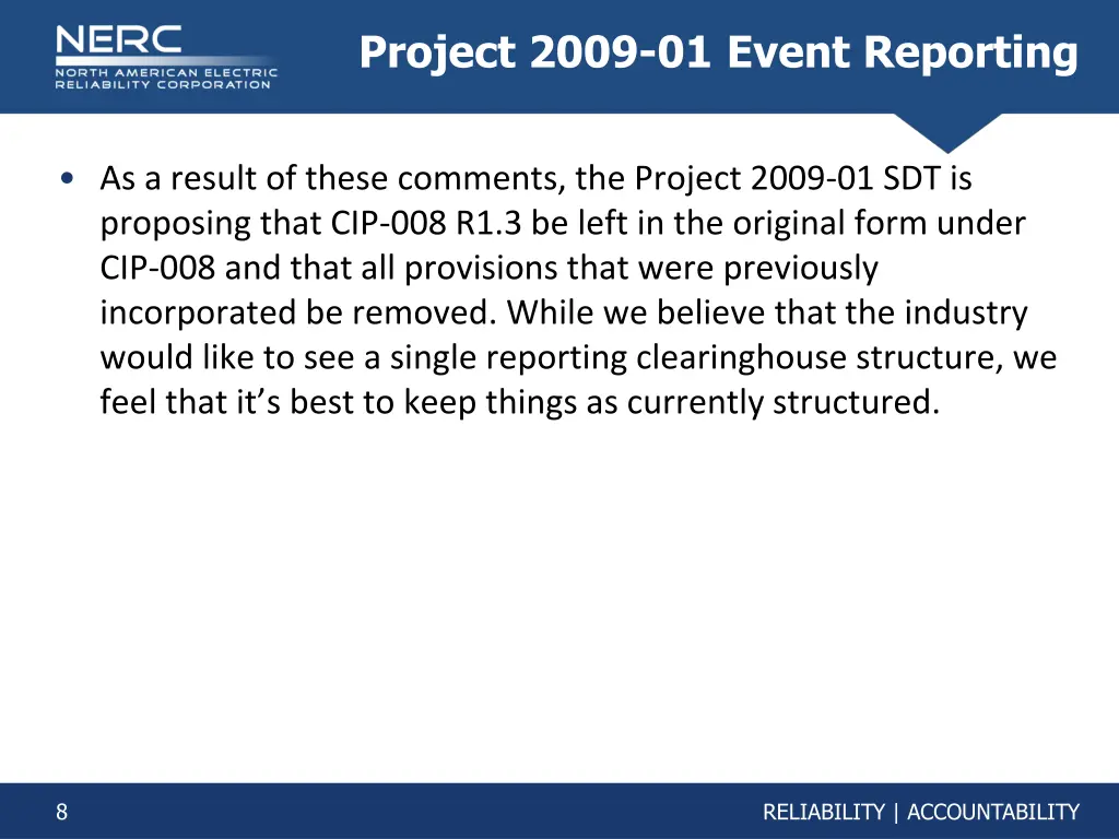 project 2009 01 event reporting 6