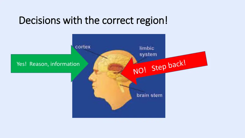 decisions with the correct region decisions with