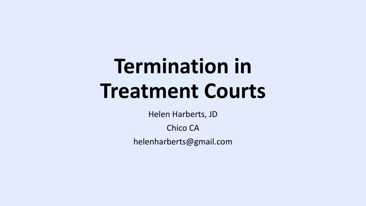 termination in treatment courts