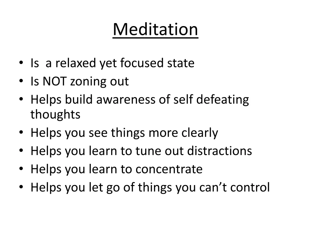 meditation