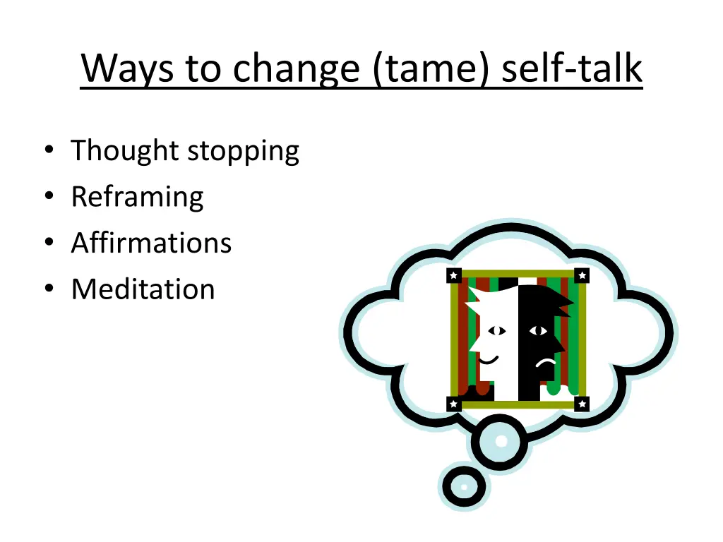 ways to change tame self talk