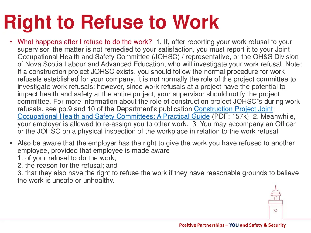 right to refuse to work 1