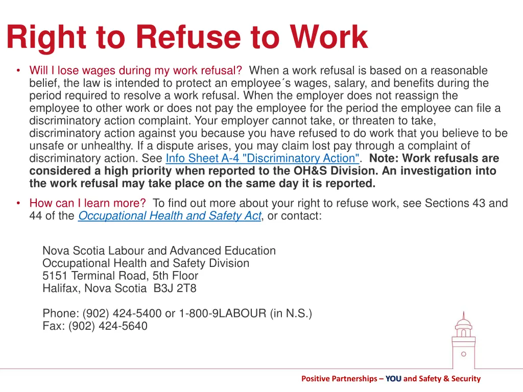 right to refuse to work 3