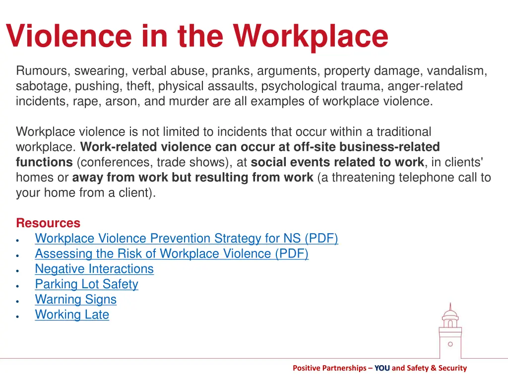 violence in the workplace 1