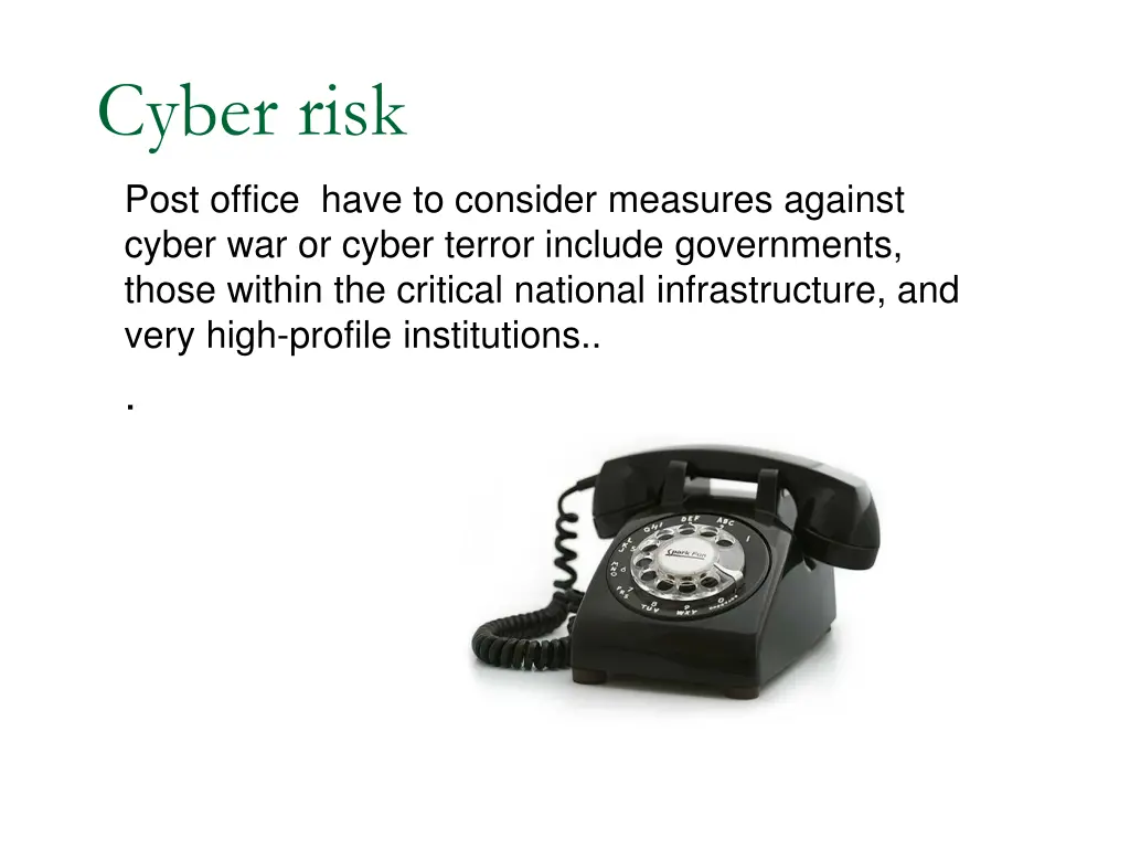 cyber risk