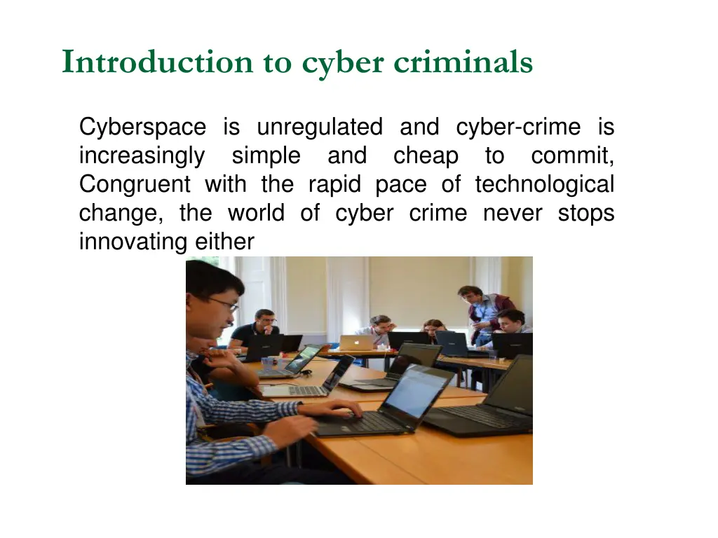 introduction to cyber criminals