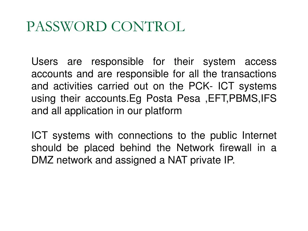 password control 1