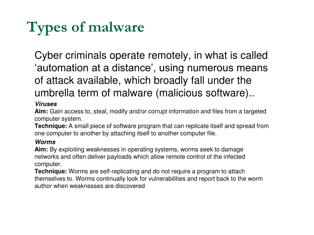 types of malware