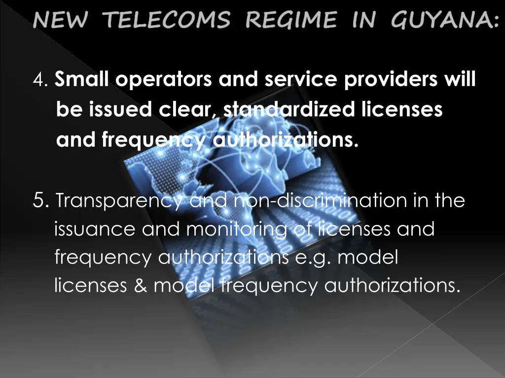 new telecoms regime in guyana 1