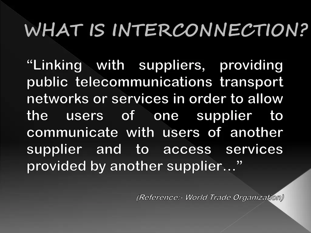 what is interconnection