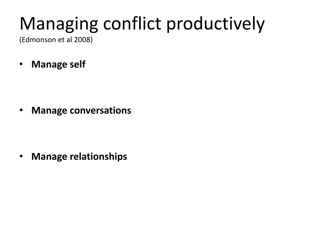 managing conflict productively edmonson et al 2008