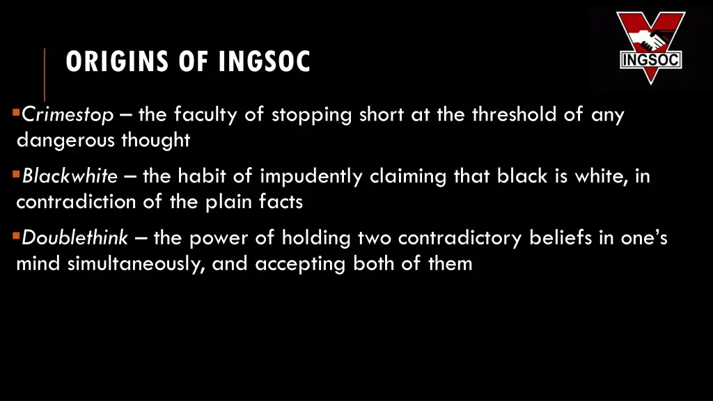 origins of ingsoc 2