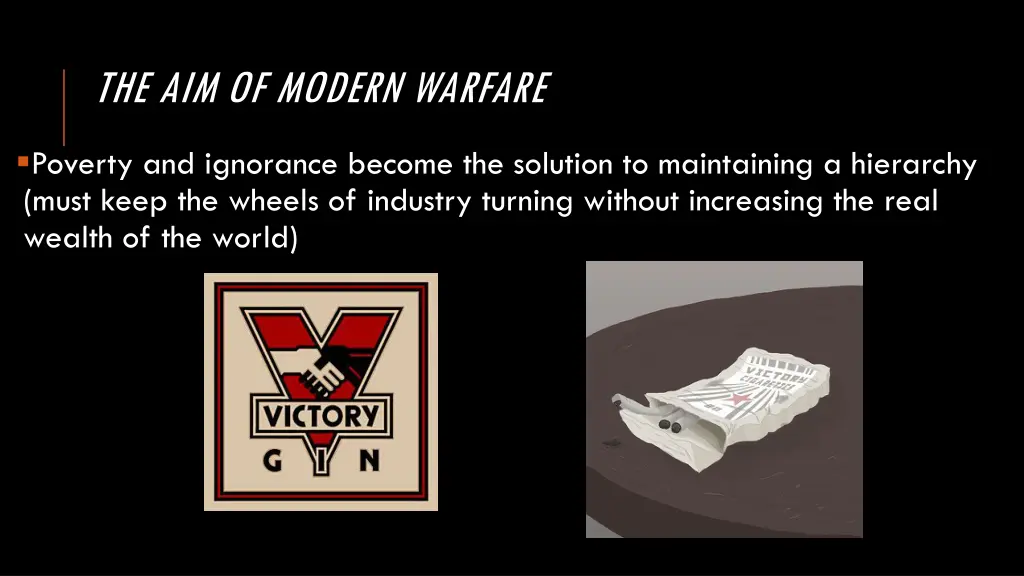 the aim of modern warfare 2