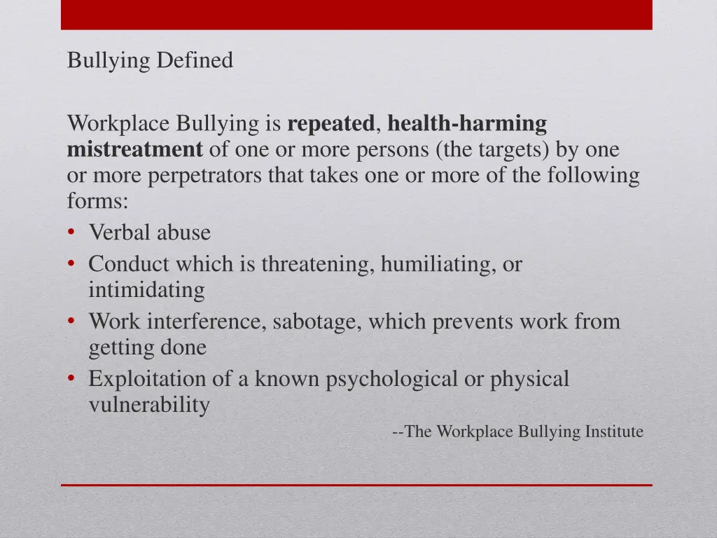 bullying defined