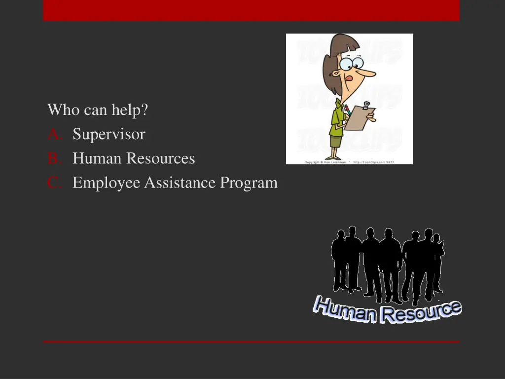 who can help a supervisor b human resources