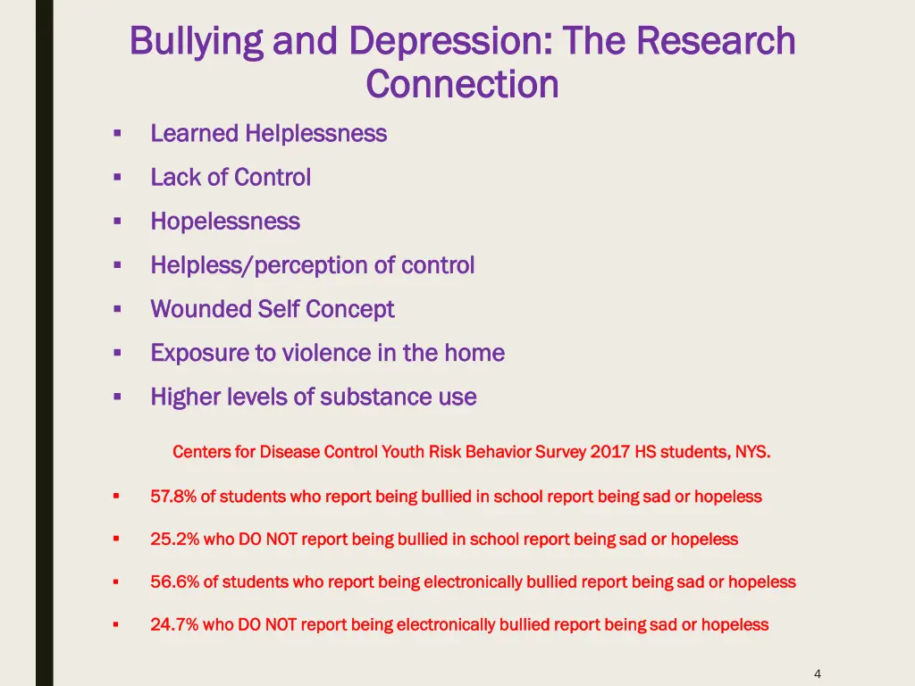 bullying and depression the research bullying