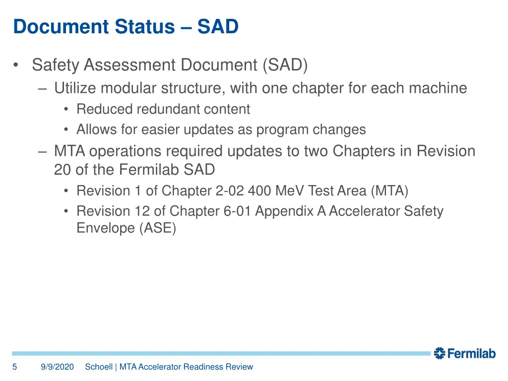 document status sad