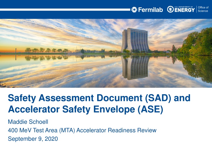 safety assessment document sad and accelerator