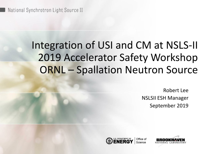 integration of usi and cm at nsls ii 2019