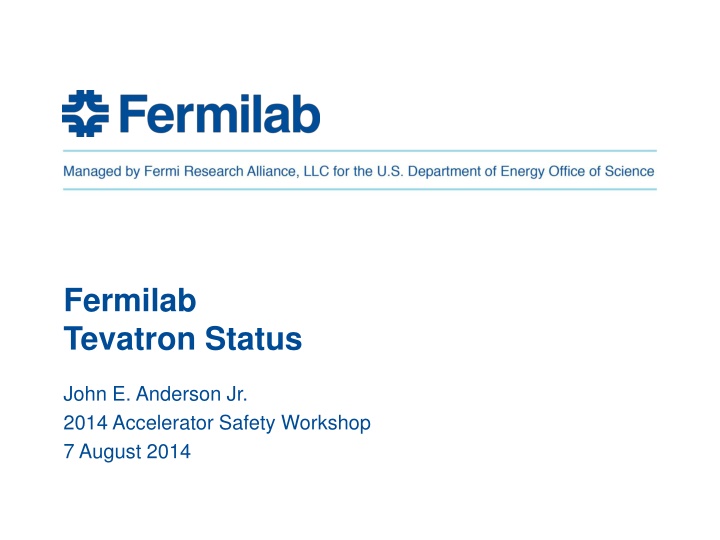 fermilab tevatron status