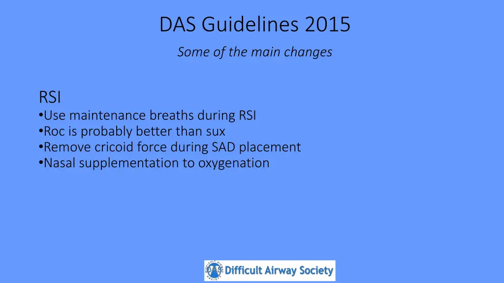 das guidelines 2015