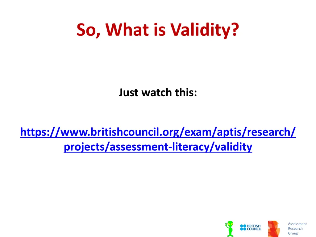 so what is validity