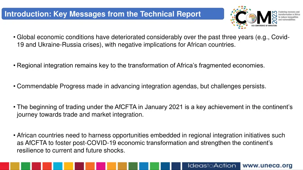 introduction key messages from the technical