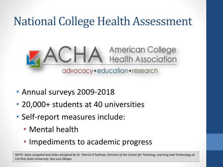 national college health assessment