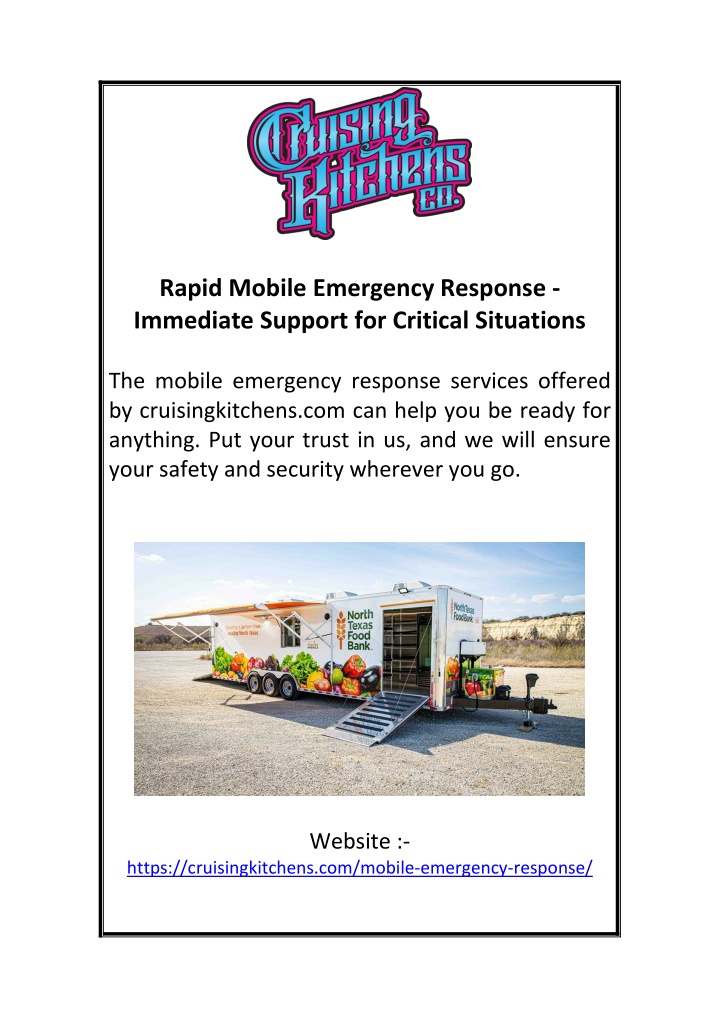 rapid mobile emergency response immediate support