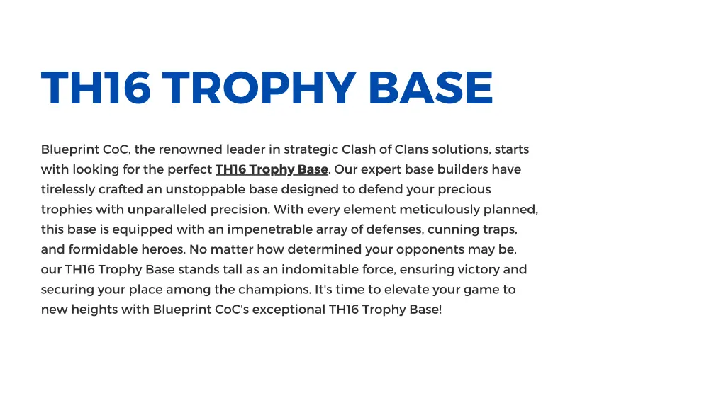 th16 trophy base