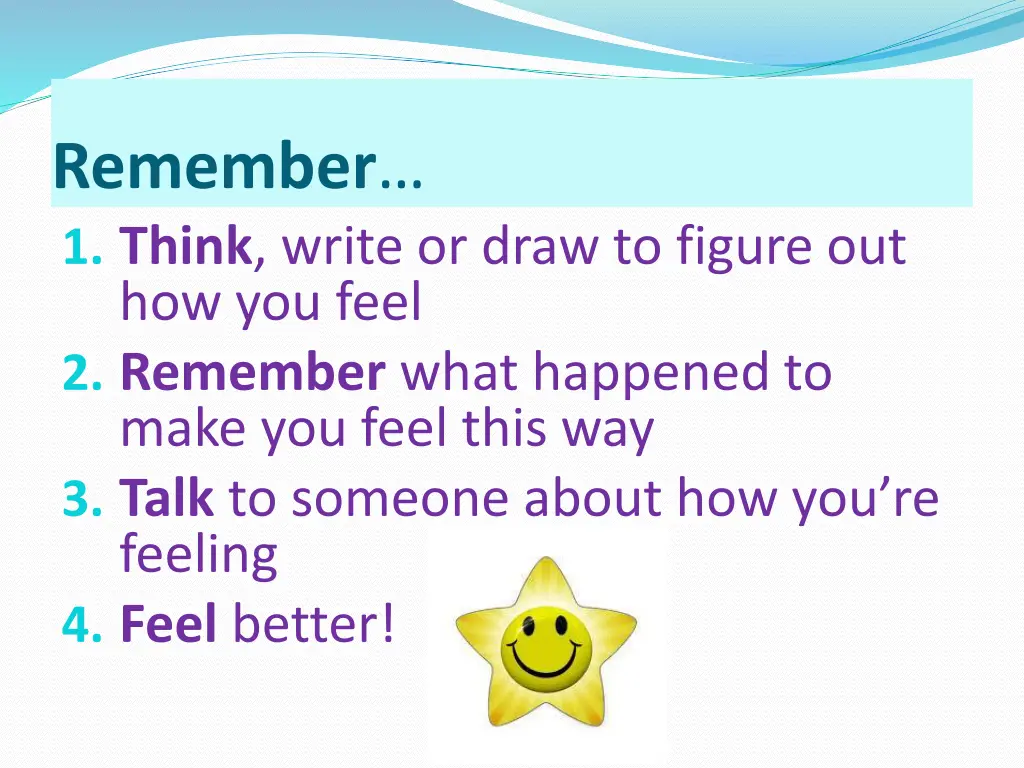 remember 1 think write or draw to figure