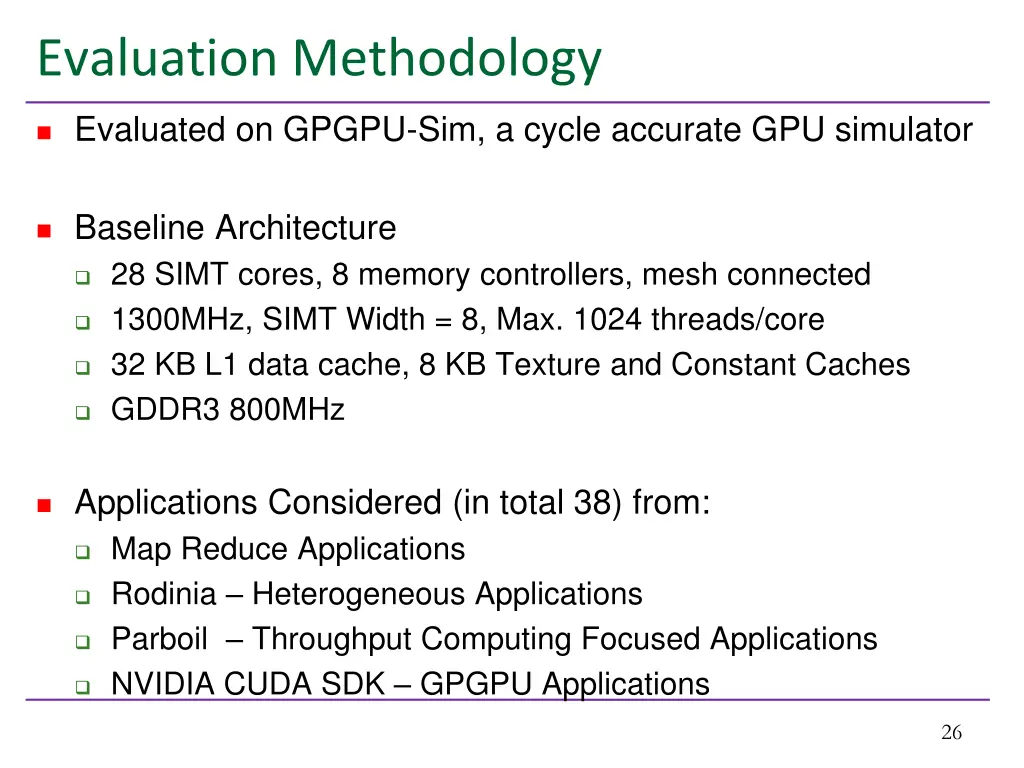 evaluation methodology